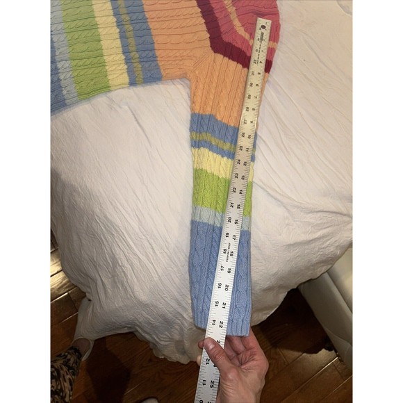 100% UK Cotton SWEATER•Bright Pink*Orange*blue*yellow*green Sz LG - Picture 9 of 9